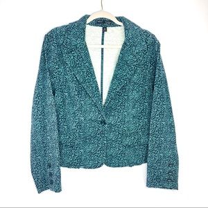 BCIH Green Ivy Print Blazer Jacket